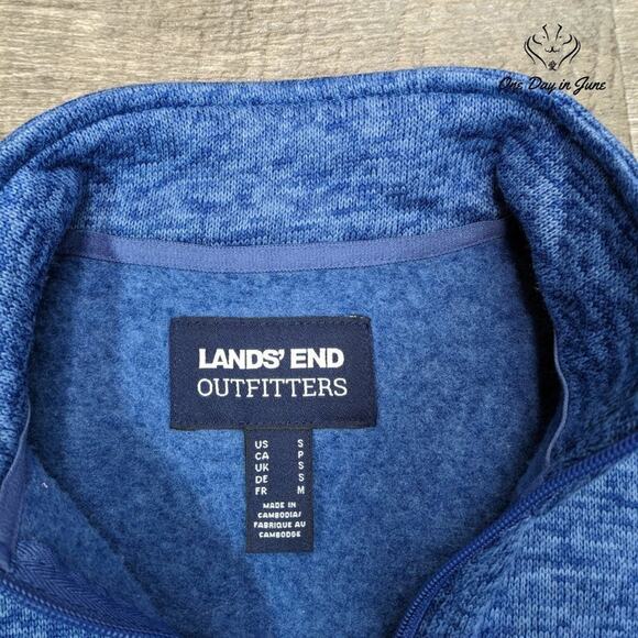 Lands' End Zip Front Pocketed Vest Size S - Picture 2 of 5